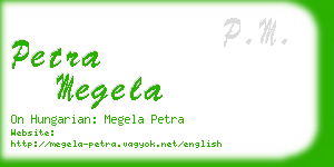 petra megela business card